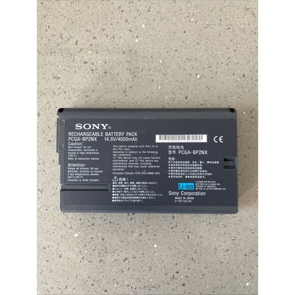Sony VAIO PCGA-BP2NX LITHIUM-ION Battery Pack Untested - Picture 2 of 3